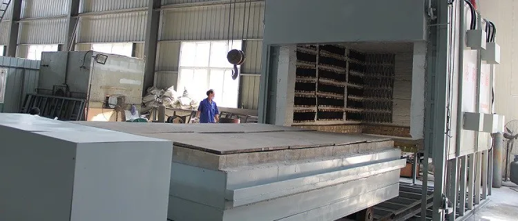 一种用于螺丝螺母的台车型电阻热处理炉