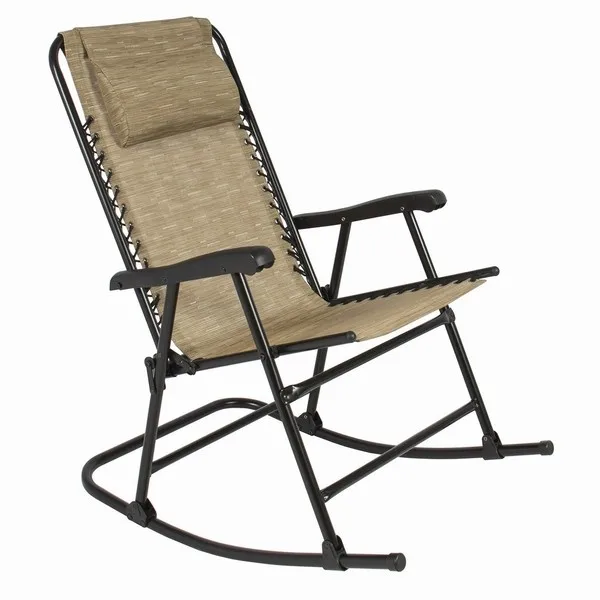 Zero Gravity Floor Rocking Chair Patio Modern Lightweight Folding