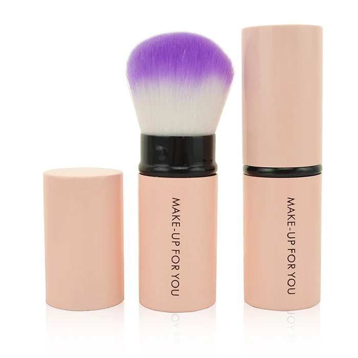 Pink Synthetic Hair Retractable Refillable Powder Brush Buy