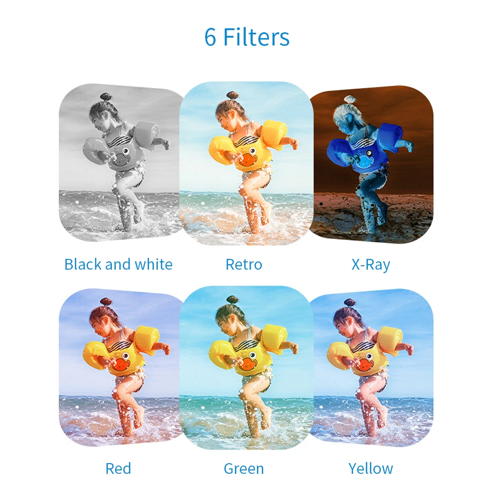 Children front and back dual-lens video camera children 1080P HD mini camara for kids gift