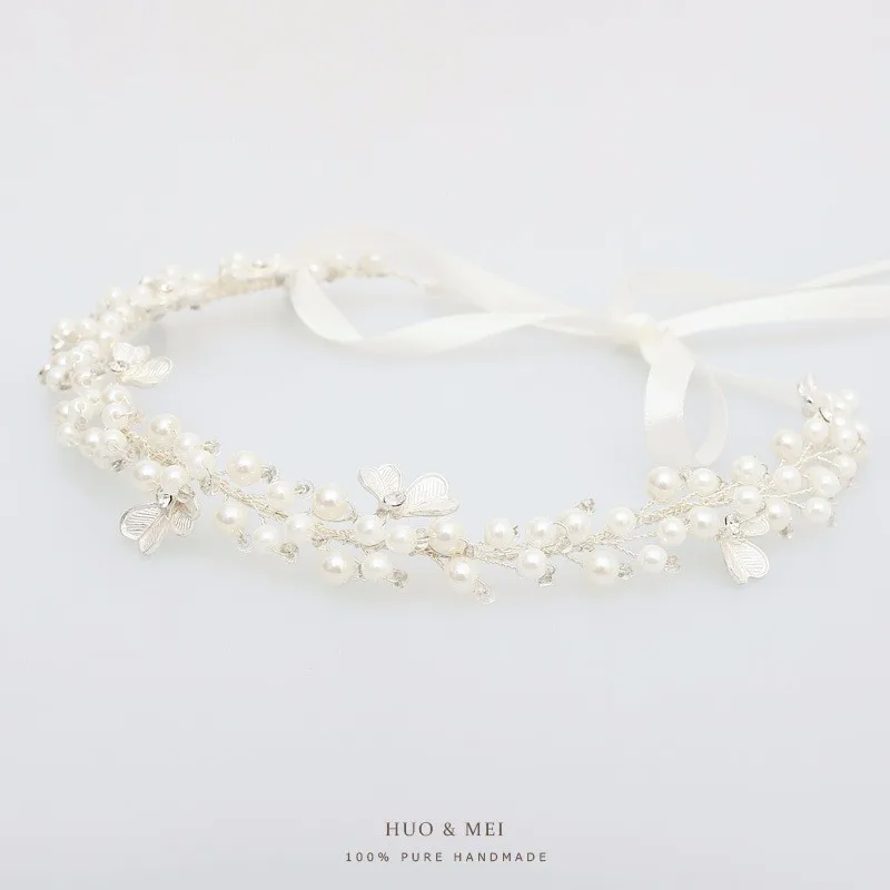 2019 Luxury Handmade Headdress Plated Silver Hair Accessories Wedding