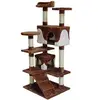 Cat Tree Scratching Post Sisal Toy Activity Centre Brown
