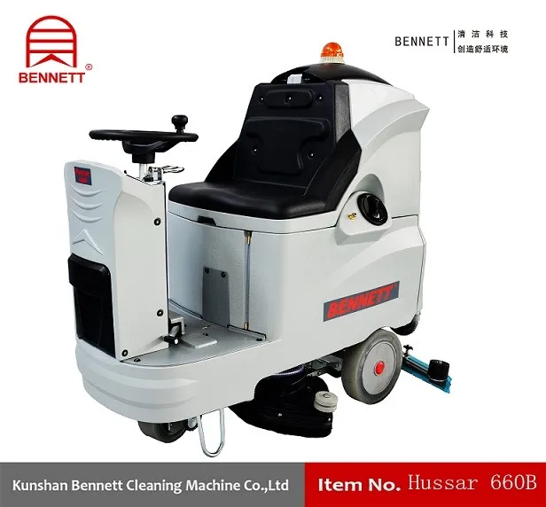 Hussar 660B electric rider indusrial floor scrubber
