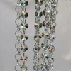 1 meter clear K9 crystal octagon beads chain wedding garland strands