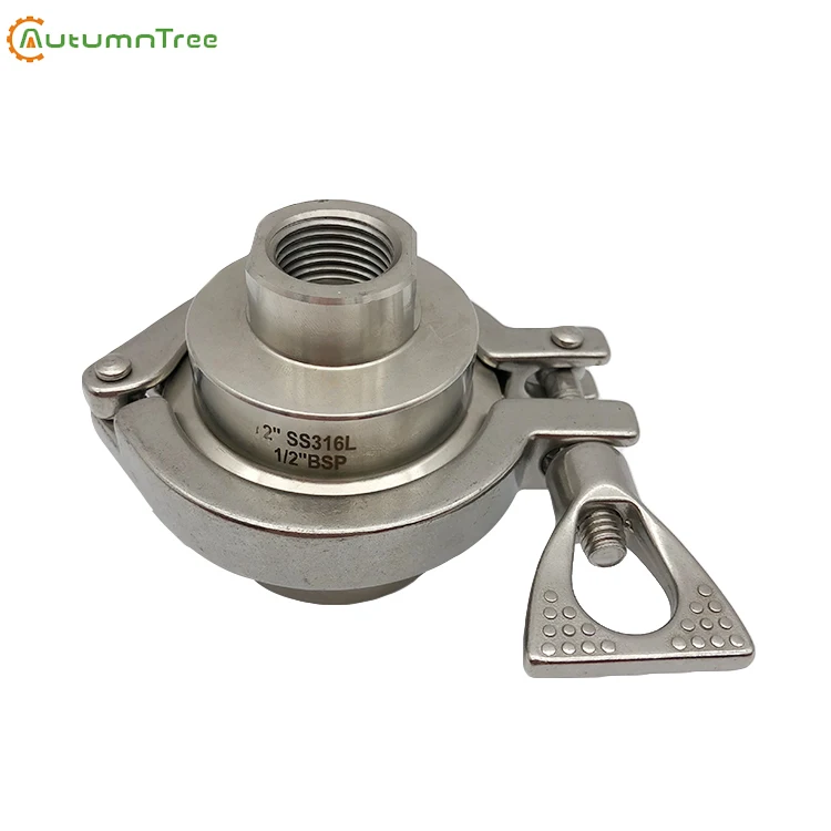 Sanitary threaded connection diaphragm seal