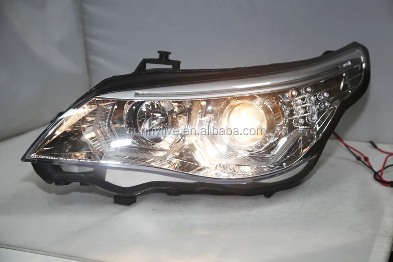 2003-2007  Year E60 523i 525i 530i  LED  Head Light JY Chrome Housing