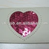 loose sequins leather label badge patches
