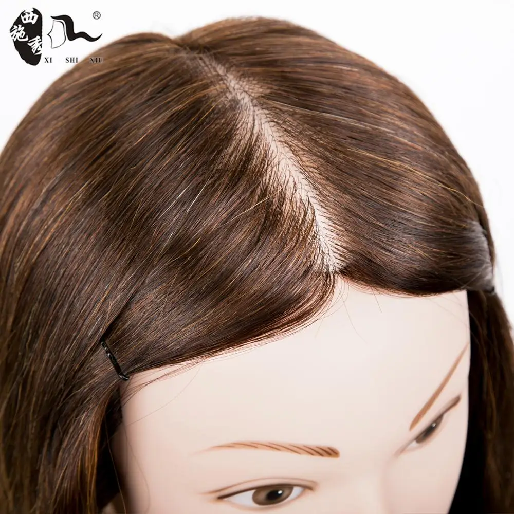 Cheap human hair training head for hairdressers