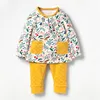 Spring fall 100% cotton boutique kids clothing soft fabric and lovely design children clothes cute girls clothing set