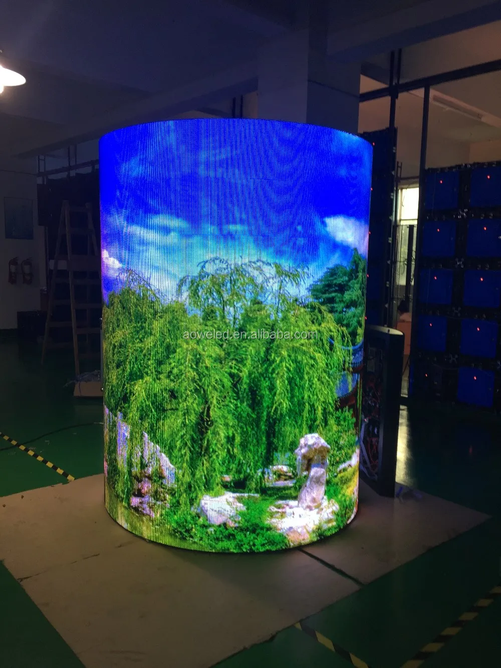 Ronde Ronde Led Display Gebogen Led,Pixel Pitch Ledscherm,Led Display