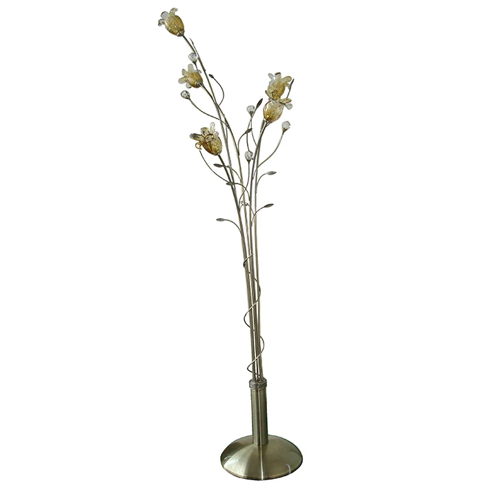 glass flower floor lamp