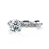 shoulder setting 1ct moissanite wedding 18k gold jewelry ring set