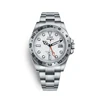 Rollex Explore II 216570 Stainless Steel Mechanical Watch 3186 Automatic Movement Wristwatch for Men
