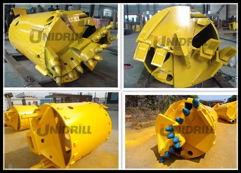 Bore Pile Use Soil And Rock Drilling Bucket With Bullet Flat Teeth ...