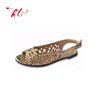 Factory manufacture various ladies fancy flat sandal