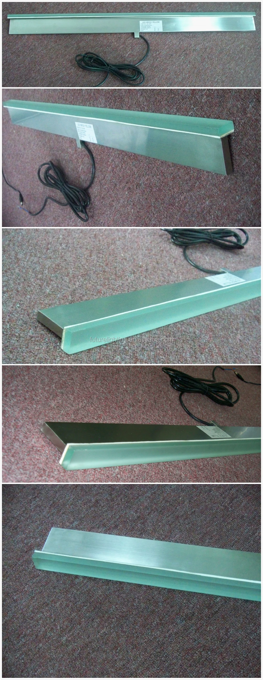 detailed image of long slim led brick light paver light