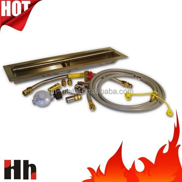 24 Stainless Steel Lp Gas Fire Pit Trough Burner Kit Buy Lp Gas