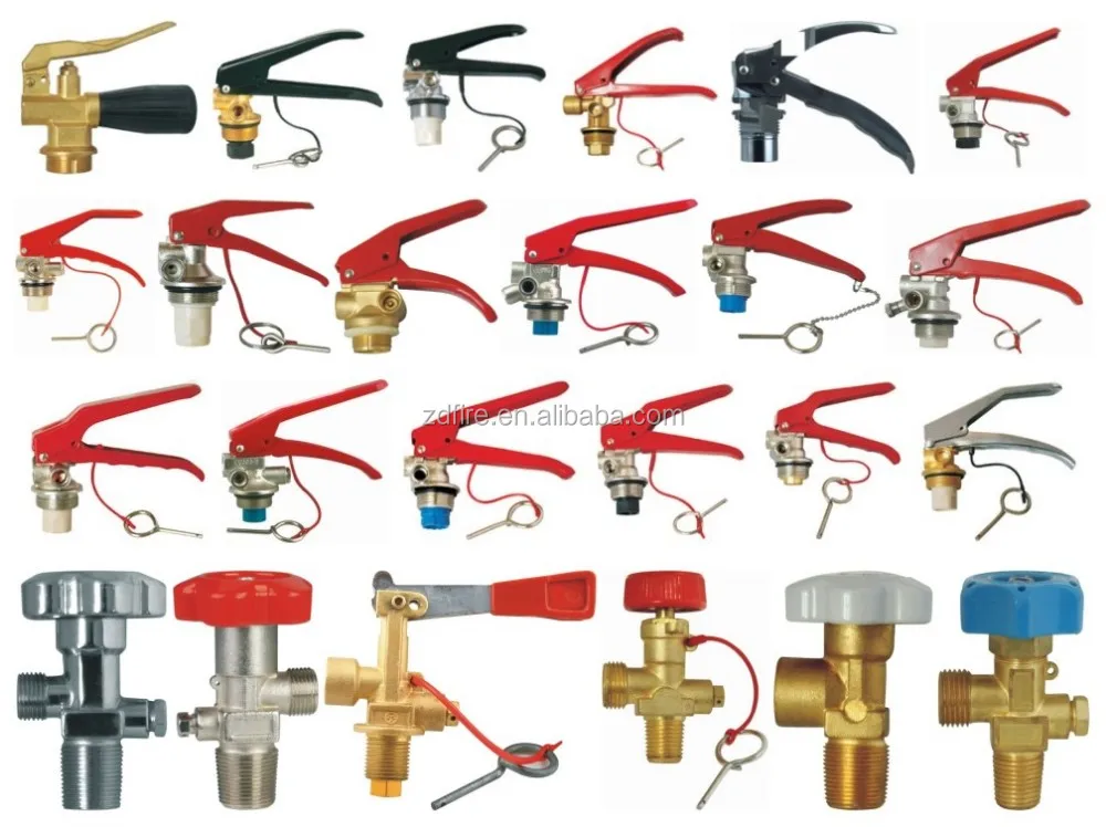 Кран для огнетушителя. Кран для огнетушителя. Зпу к оп-4-10 м30х1,5 с индикатором, чекой (алюминий). Зпу к оп-1,2,3 (м24*1,5 с распылителем, чекой). Вентиль пожаротушения.