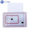white rectangular 2.45G Long Range Active RFID Personnel Assets ID Card
