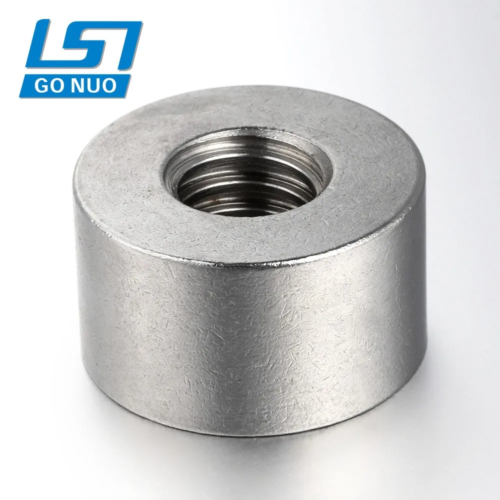 High Precision Stainless Steel Cylinder Female Internal Thread Sleeve