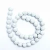 8mm white gemstone volcano Lava Rock stone wholesale beads