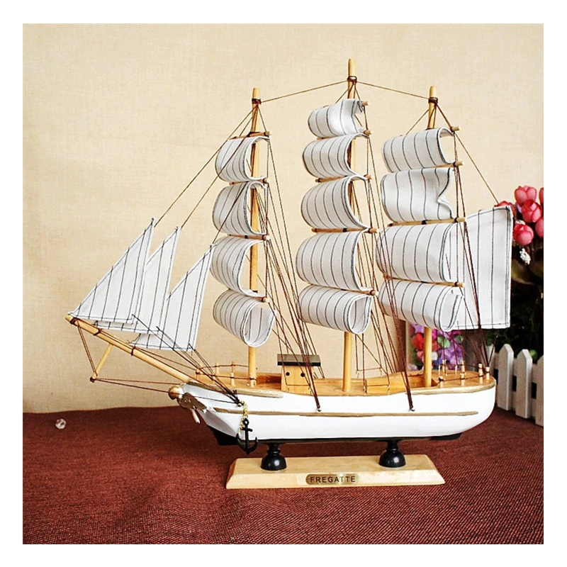 Details about   Ship Assembly Model Wooden Sailboat DYI Kit Sailing Boat Building Decoration Toy 