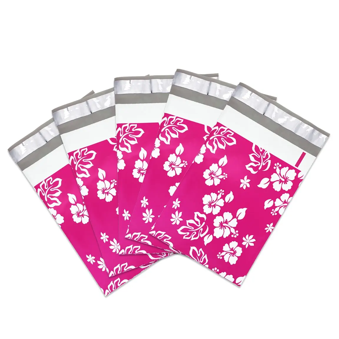 Beauticom (100 Pieces) 6" X 9" Pink Aloha Designer Poly Mailers Shipping Envelopes Boutique Custom Mailers Gift Envelopes
