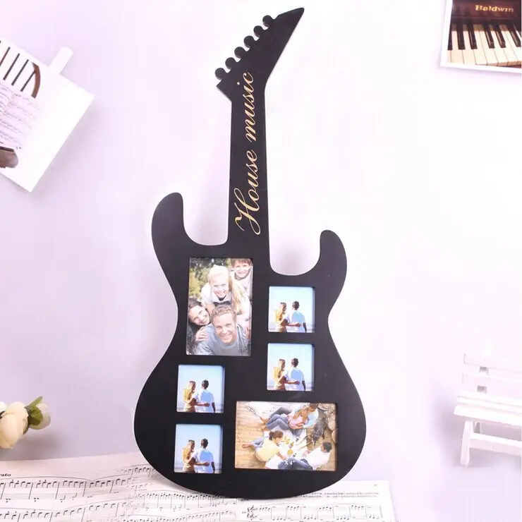 Hot Sale! Guitar Shaped Photo Frame /wooden Multi Photo Frame Buy