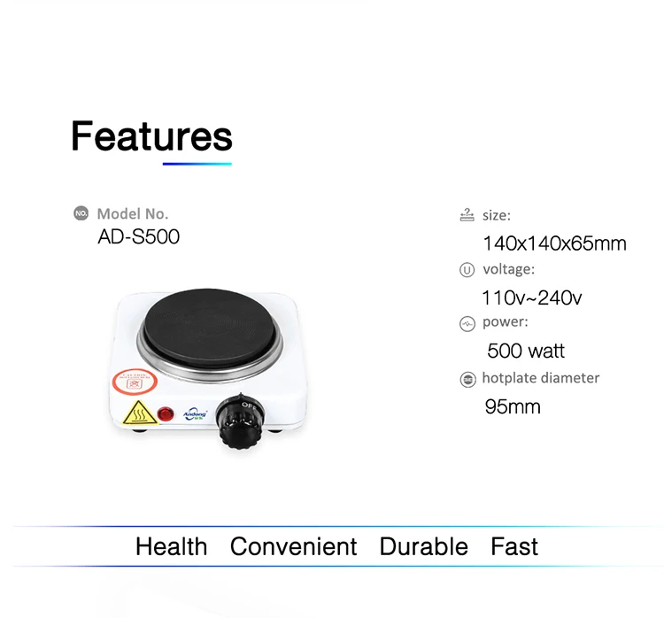 220v 500w Burner Electric Stove Hot Plate Kitchen Portable Coffee 220v 500w Burner Electric Stove Hot Plate Kitchen Portable Coffee Heater Design L Hotplate Cooking Liances