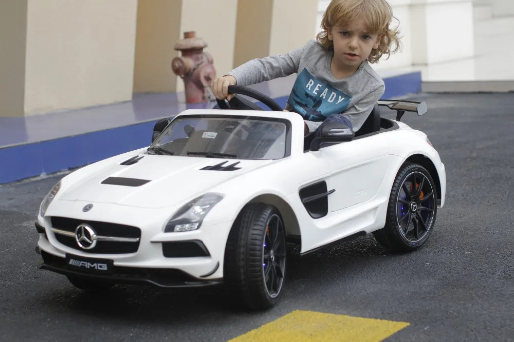Mercedes Benz Sls Amg Black Series 12v Rechargeable Toy Car For Kids R C Ride On Battery Car With Mp3 China Good Quality Car Buy Rechargeable Toy Car R C Car Battery Car Product On