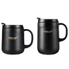 PINKAH Custom Printing Leakproof Powder Coated Double Wall Stainless Steel Coffee Mug with Handle and Lid