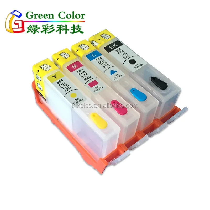 Fuente De La Fábrica Cartucho Recargable Adecuado Para Hp  364,564,862,178,655,685,920,670 Cartucho De Tinta Con Chip - Buy  364,564,862 Product on Alibaba.com