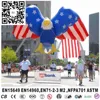 Inflatable helium eagle printing with flag sky balloons for carnivals for sales