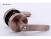 High quality America reversible straight handle master/construction key keyed entry door lever lock brushed antique brass