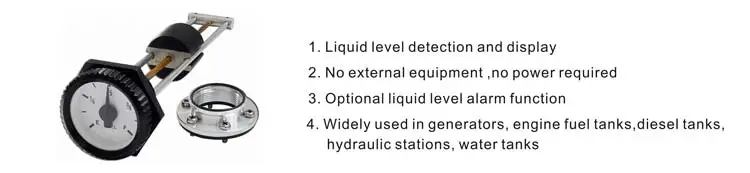 GLTV4 Mechanical Generators diesel tank Fuel Level Gauge