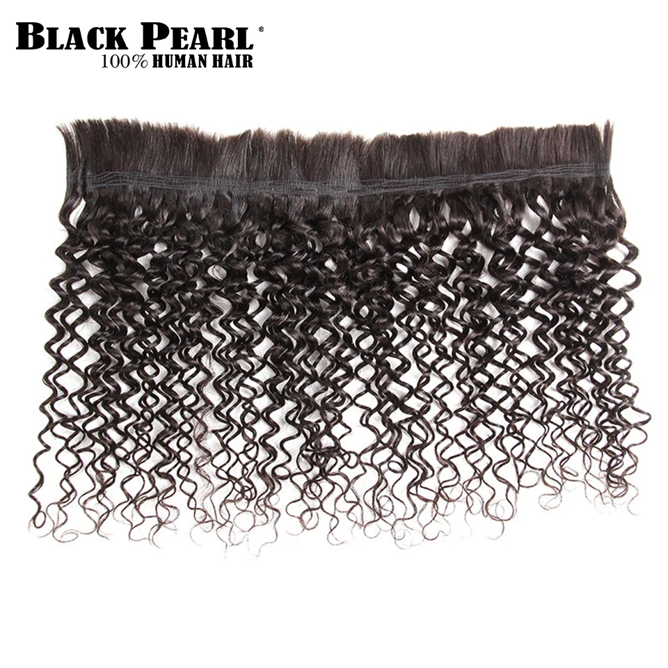 Preto pérola pré-colorido brasileiro feixes de cabelo