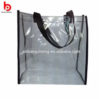 Transparent Clear Plastic Carry Bags,Pvc Shopping Bag - Buy Clear ...