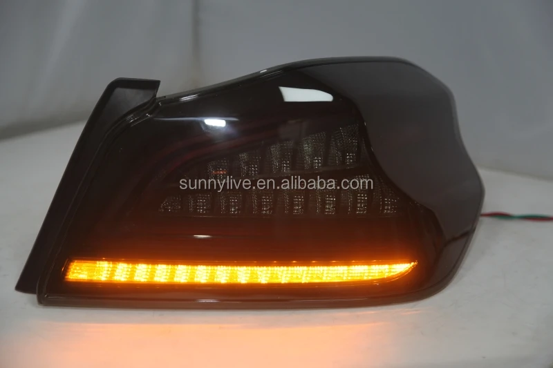 For SUBARU Impreza WRX  2014-2018  year LED Tail Lamp YZ  smoke black