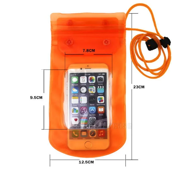 waterproof lanyard phone bag