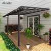 Outdoor Waterproof Sunshade R Shape Terrace Canopy Awning