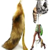 fox fur tail deformable animal tail for elfin cosplay fox tails for keychains,/bags charm