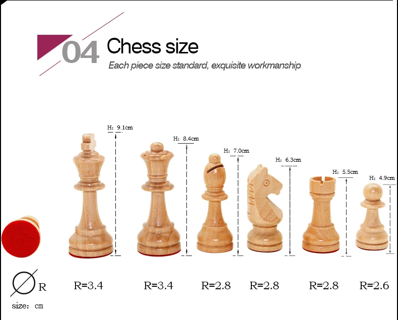 Factory Customized Luxury Wooden Metal Folded Chess Set Box With Rubber
