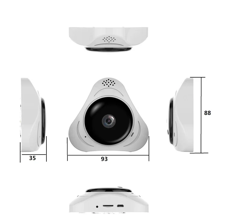 960P 1.3mp 360degree Panoramic Fisheye Lens Home Indoor Wireless WIFI CCTV Surveillance Security IP Cameras