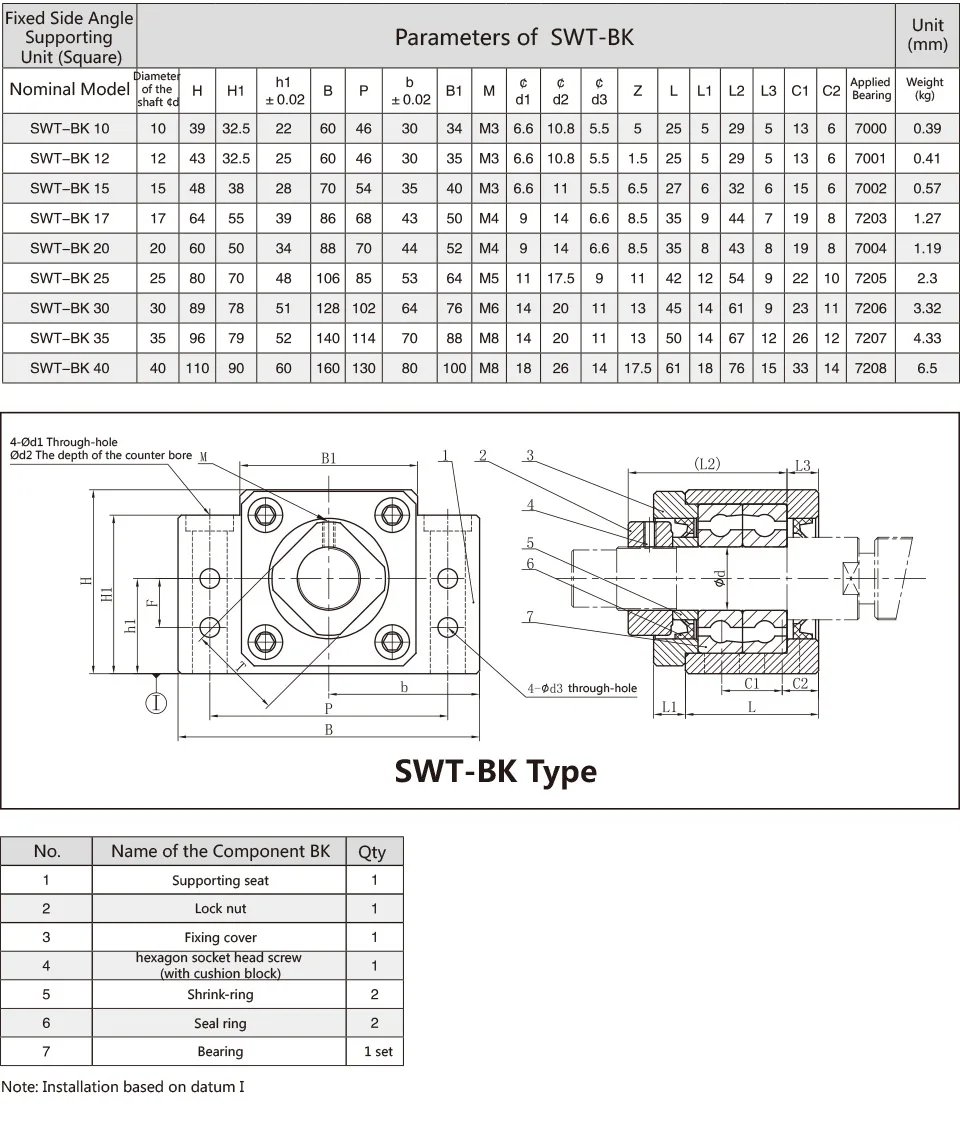 Ball Screw Bearing Housing Bk Support Unit Buy Ball Screw Suppor Unit