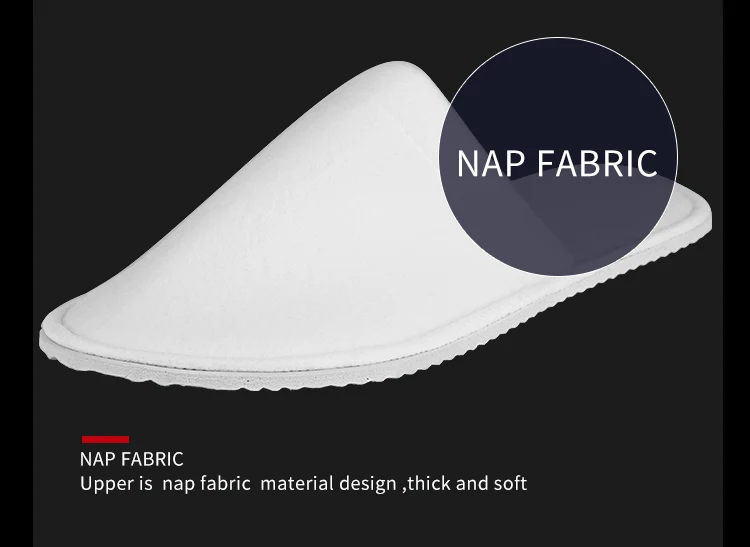 Wholesale 5 star hotels white custom washable disposable hotel slippers