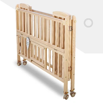 hardwood baby crib