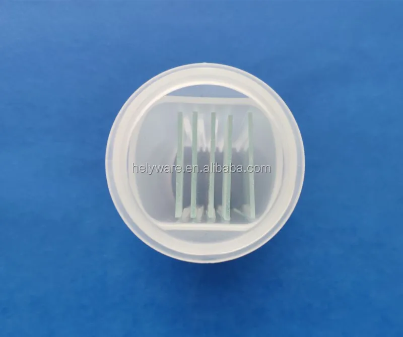 Lab use Plastic 5 place microscope slide Coplin jar staining dish ware slide staining jar
