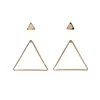 FR3003 The triangle stud earrings two groups The triangle stud earrings two groups alloy earring