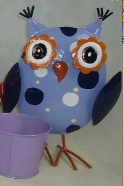 garden decoration metal owl