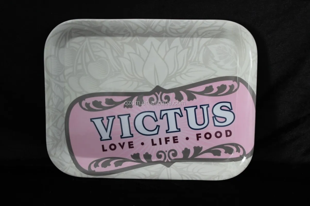 13inch Melamine rectangle tray ,Plastic food tray for Restaurant